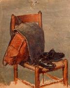 Jahitasku ja kingad toolil, Georg Andreas Hoffmann